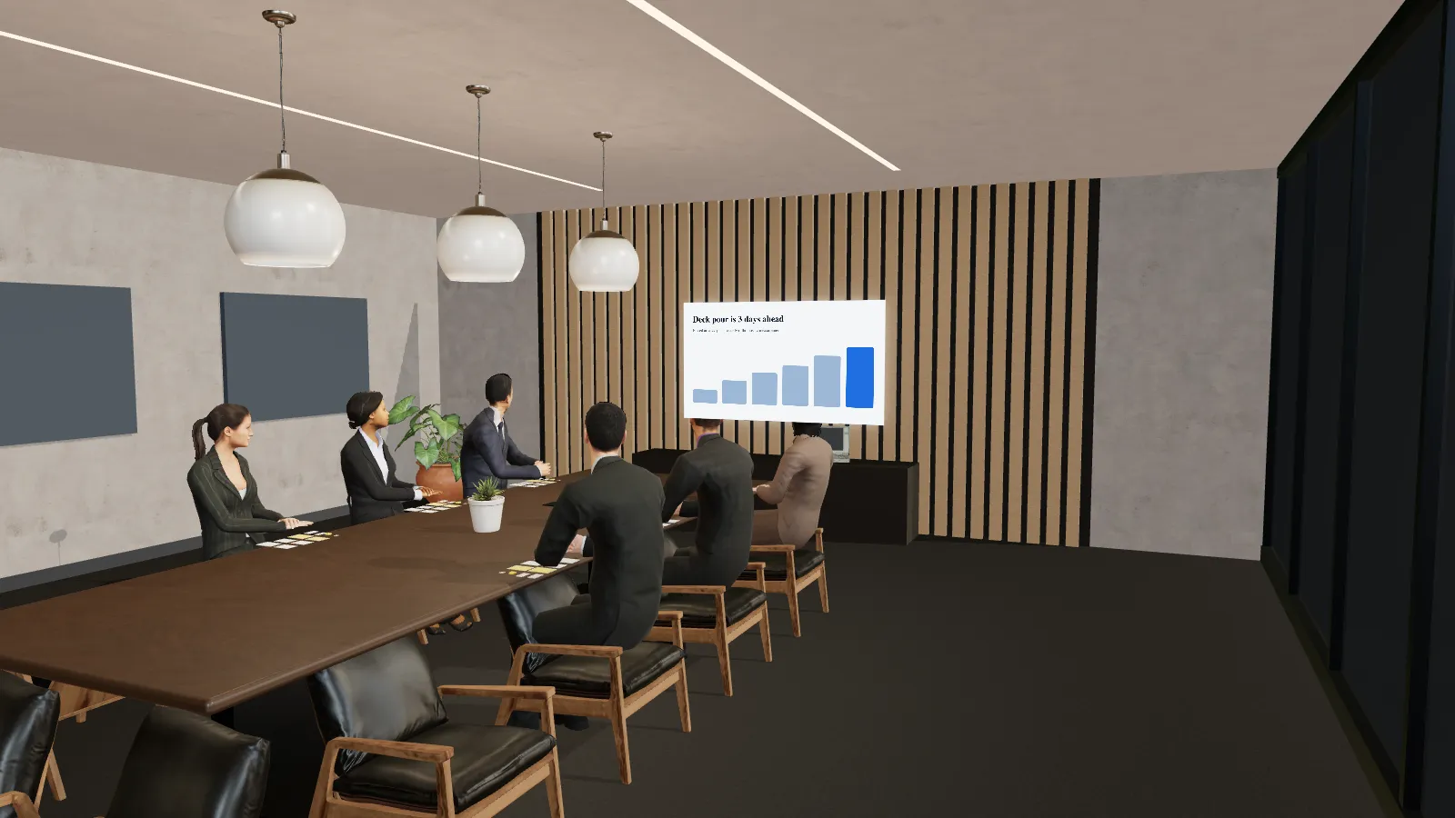 Conference room rehearsal environment